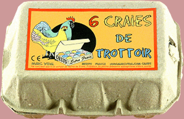 MARC VIDAL - 6 CRAIES DE TROTTOIR OEUFS - UN MONDE RIGOLO